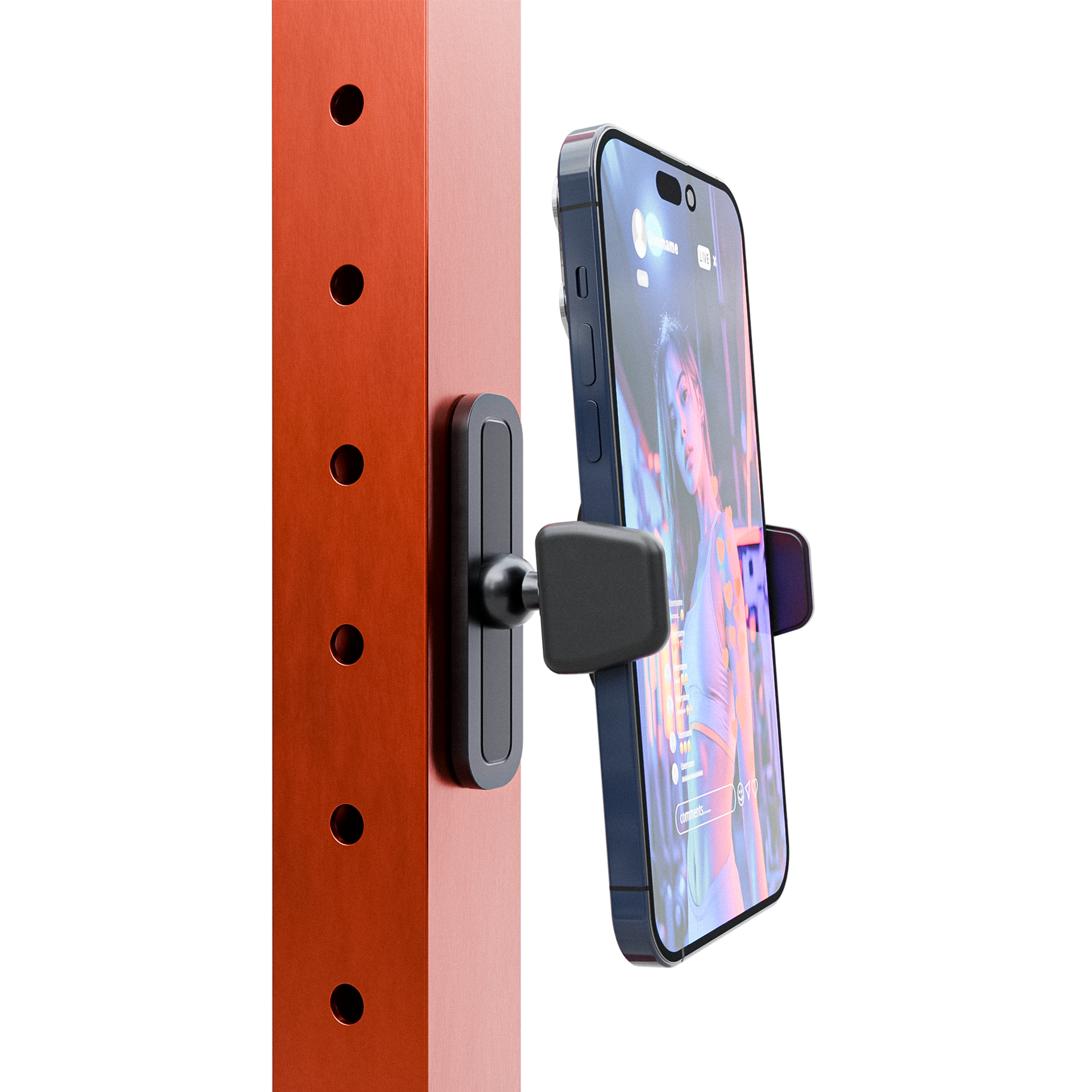 BLAUBECK Magnetic Gym Phone Holder | Secure Mount for Gym, Kitchen, DIY & Golf