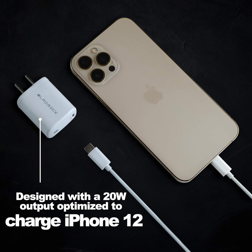 BLAUBECK 20W USB-C Fast Wall Charger – MagSafe Compatible Power Adapter for iPhone & iPad