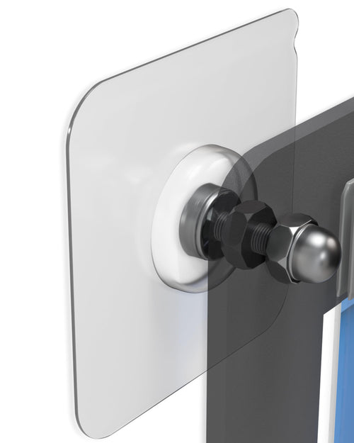 4-pack no-drill adhesive wall stickers for mounting the BLAUBECK medal hanger