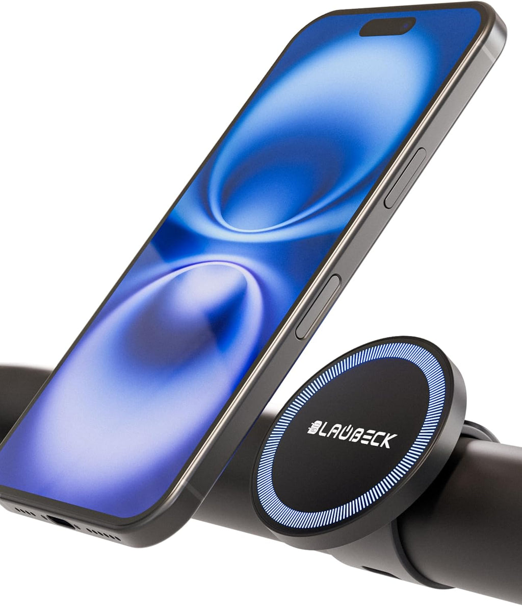 Bike Mount Stroller Phone Holder for MagSafe - Universal Magnetic Phone Mount for Stroller, Treadmill, Golf Push Cart, Steering Wheel, Peloton Bike & Tread - Exercise Accessories for iPhone