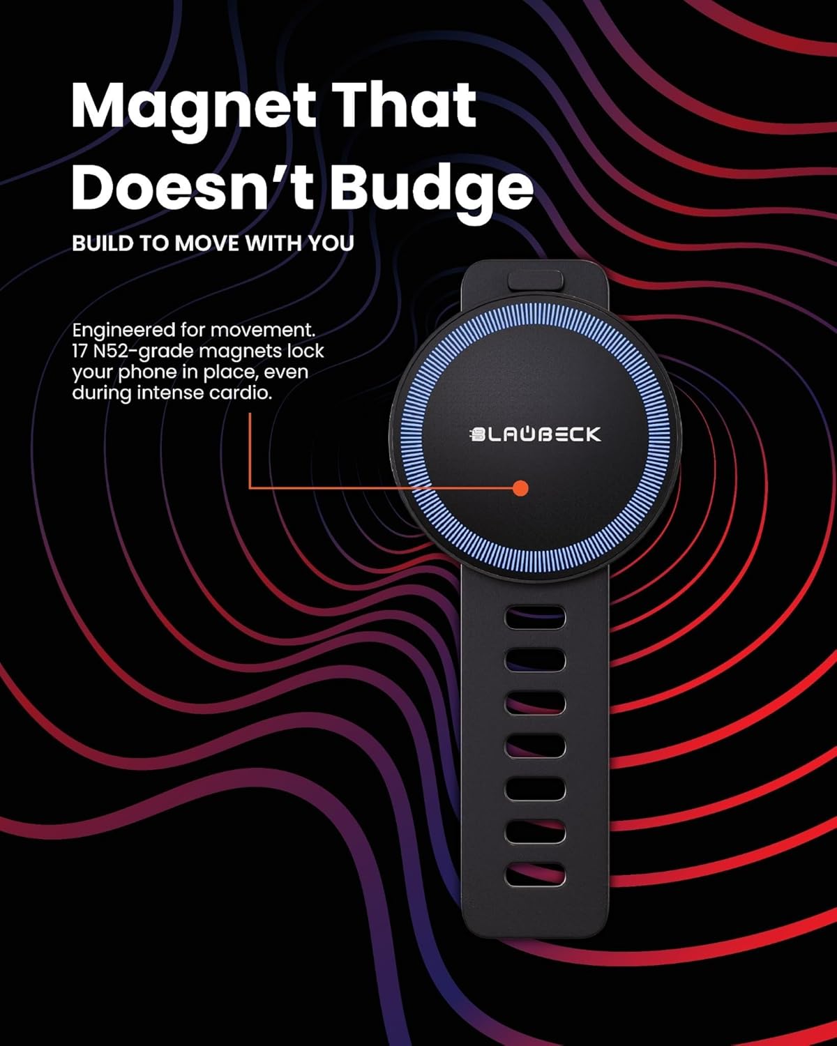 Bike Mount Stroller Phone Holder for MagSafe - Universal Magnetic Phone Mount for Stroller, Treadmill, Golf Push Cart, Steering Wheel, Peloton Bike & Tread - Exercise Accessories for iPhone