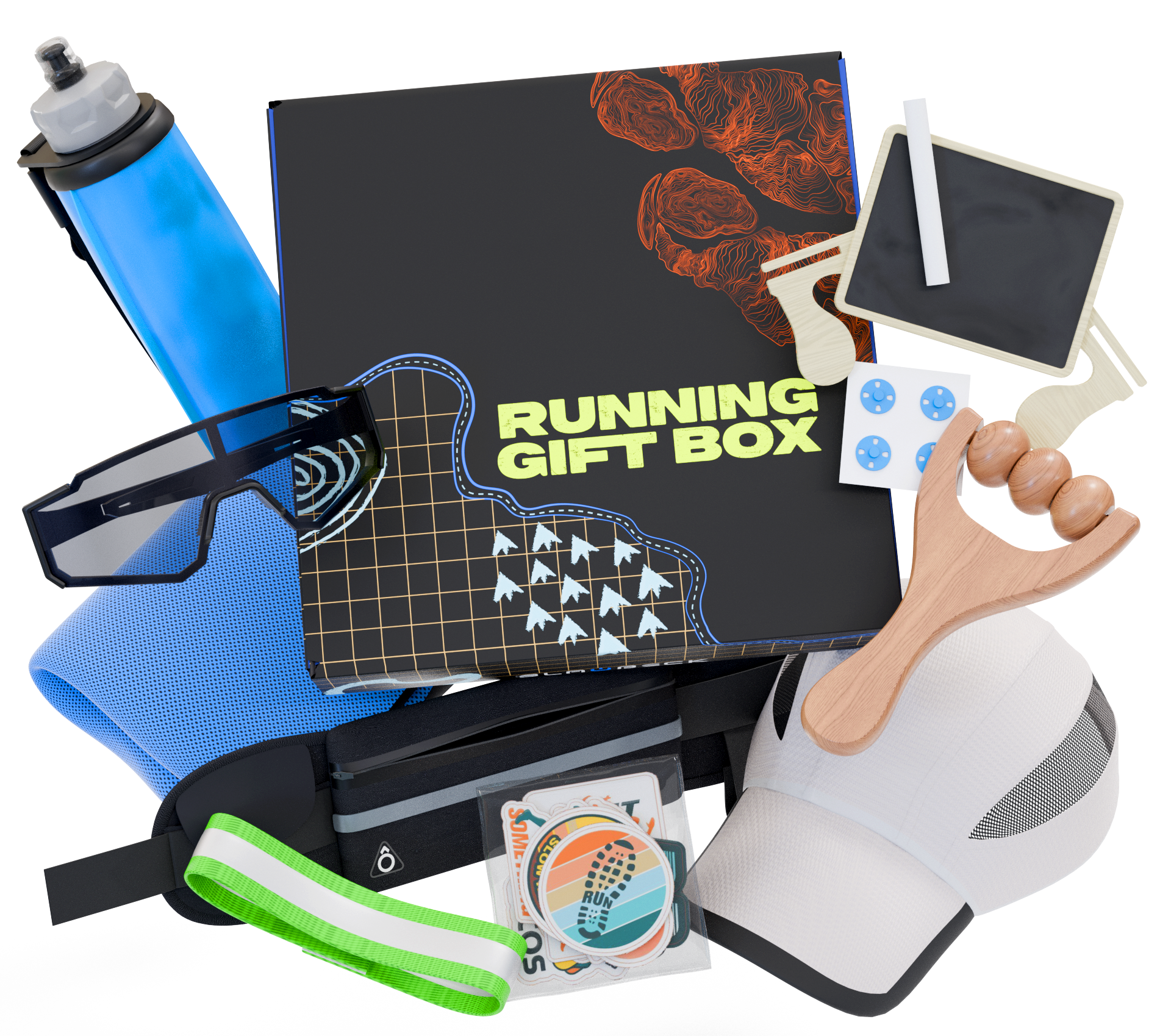 Ultimate Running Gift Box – Cool Runner Presents and Marathon Essentials for Women – Father's Day Running Gift for Men