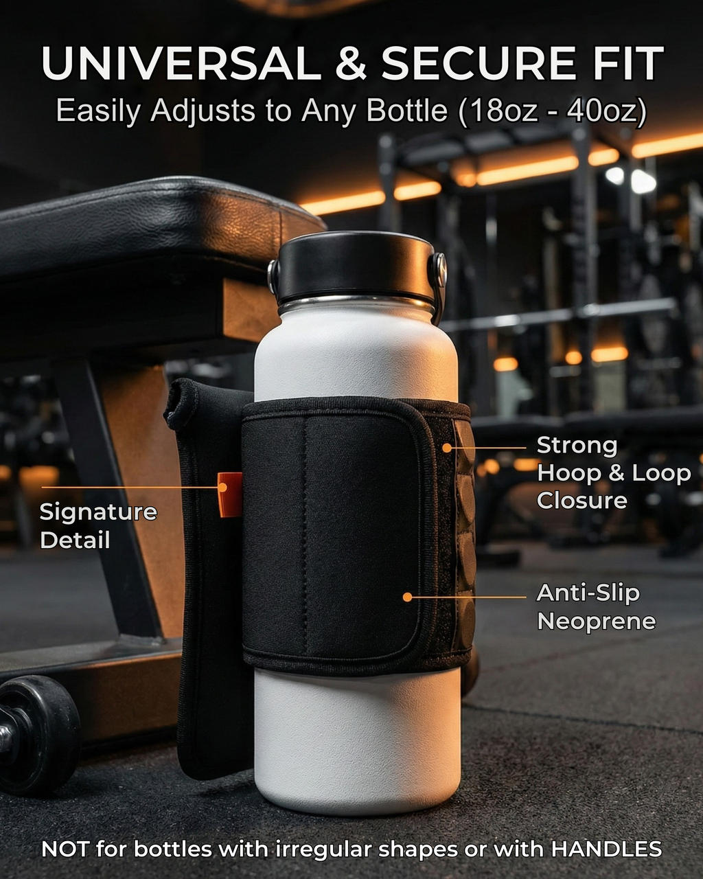 Magnetic Water Bottle Sleeve & Large Phone Holder for Gym | BLAUBECK Magnetic Bag