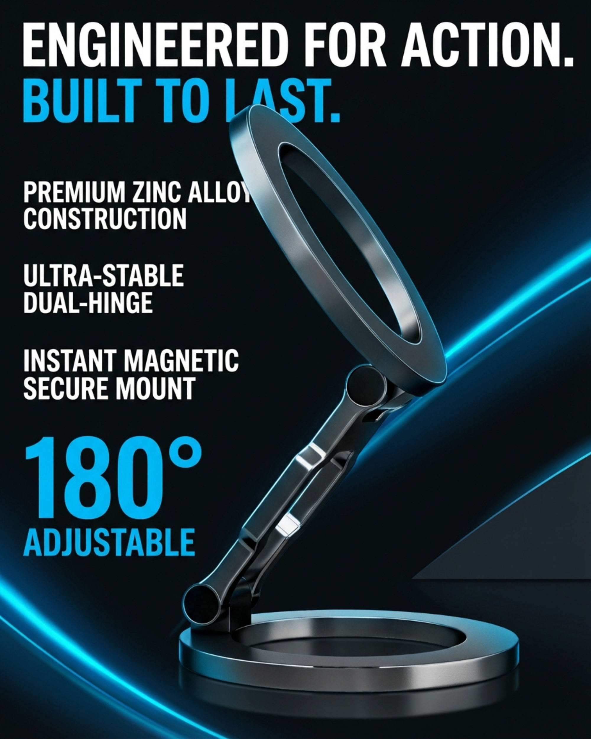 Thick Dual Magnetic Phone Grip & Desk Stand for MagSafe & Android | BLAUBECK