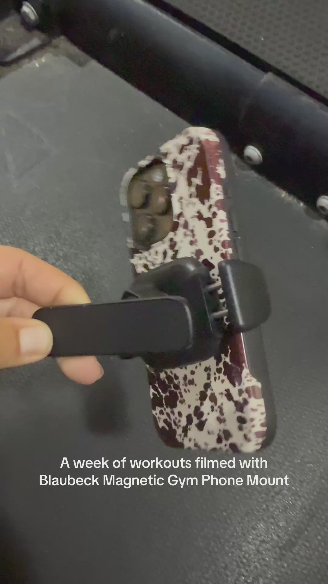 BLAUBECK Magnetic Gym Phone Holder | Secure Mount for Gym, Kitchen, DIY & Golf