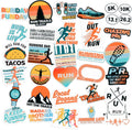 34 Pack Running Stickers for Water Bottles & Laptops – The Perfect Running Club Gift for Cross Country Runners, Marathon Enthusiasts, and Runner Girls – Fun Track and XC